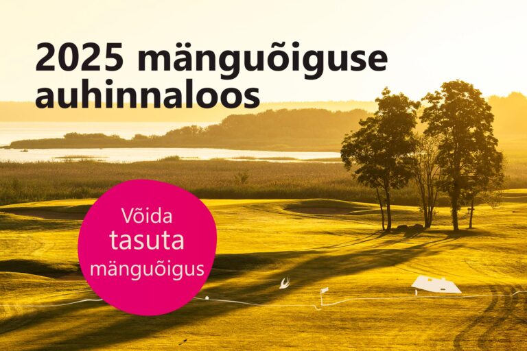 KAMPAANIA EGCC 2025 mänguõiguste auhinnaloos Estonian Golf & Country